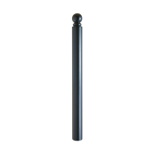 Ornamental bollard | Series 485B | � 82 mm | removable, self-engaging lockincluding ground rosette, with hot-dip galvanized groundsocket part-no. 470.10, approx. 500 mm below ground | with triangular locking mechanism acc. with DIN 3223 | without eyelet
